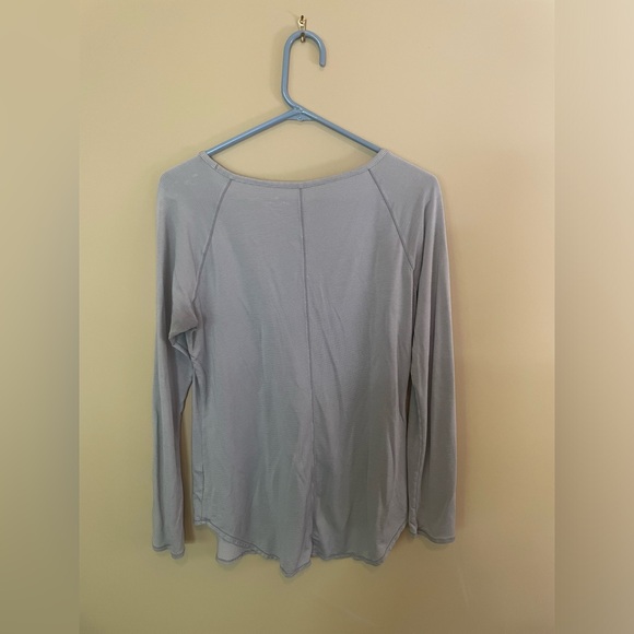 ATHLETA women’s long sleeve tunic, Sz M, grey stripe, GUC - Picture 2 of 6